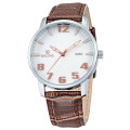 skone 9330 Japan movt leather wrist watch